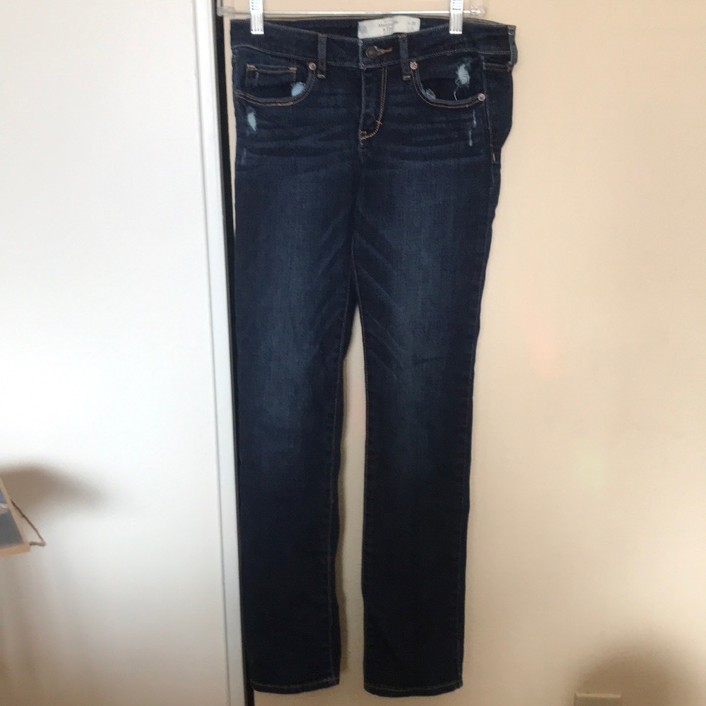 Abercrombie Dark Straight Leg Jean
